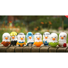 Small Bird En71 Colorful Rubber Plastic Egg Capsule Novelty Toys